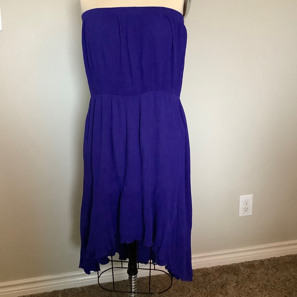 Strapless high low dress size XL